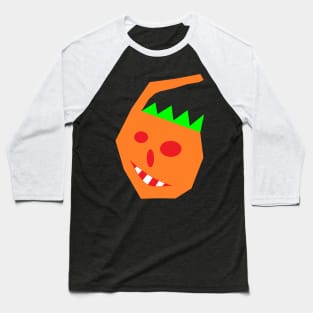 Pumpkin Face Baseball T-Shirt